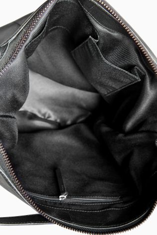 Leather And Suede Shoulder Bag